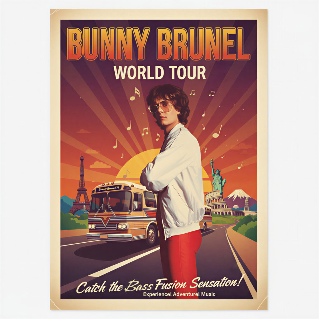 Bunny Brunel Performing Around the World