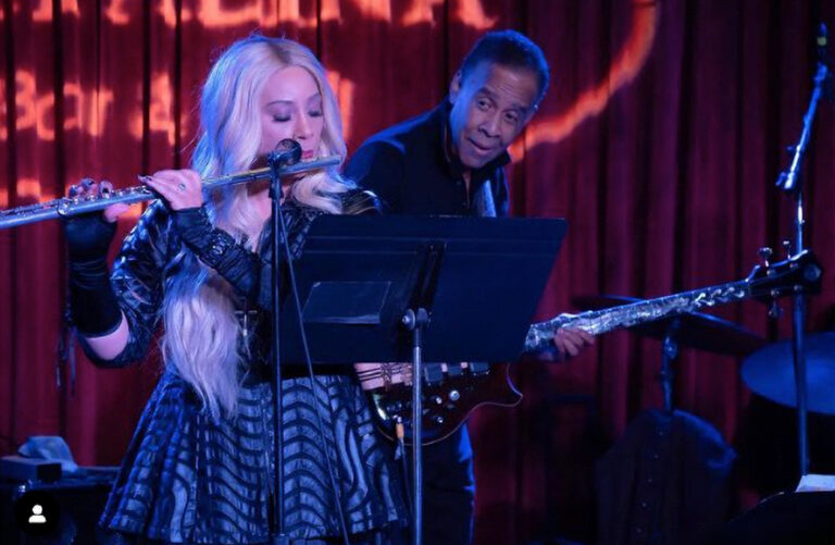Kaylene Peoples solos during the Bunny Brunel & Friends CD Release Concert at Catalina Jazz Club with a Celebrity Lineup, Hosted by Kevin Foster & Guest Announcer Pat Prescott