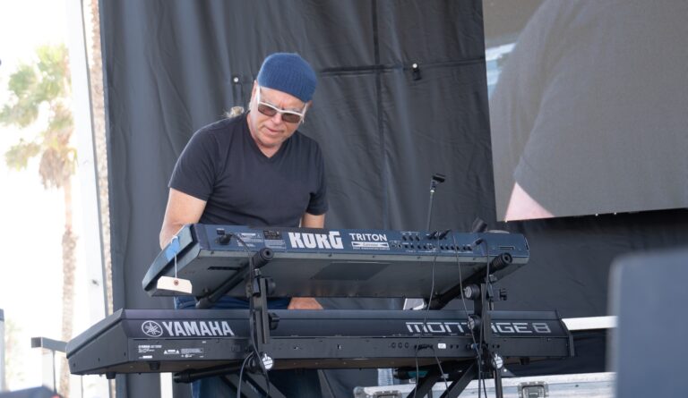 Mitch Forman performs at the Oxnard Jazz Festival as part of Bunny Brunel's Set