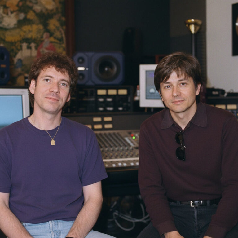 Bernie Torelli and John Borja in the studio