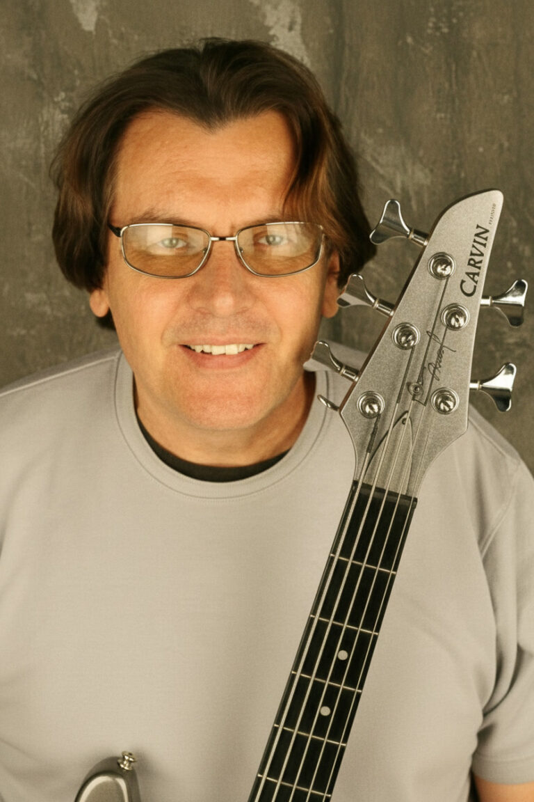 Bunny Brunel with His Signature Carvin Bass